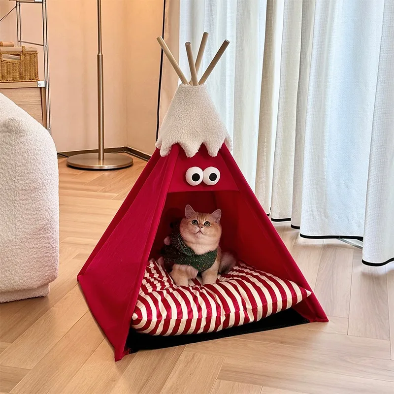 Cheap Warm Soft Mat Cat Bed Interior Waterpro Hiding Lounger Cushion Cat House Stuff Cama Para Gato Cats Accessories Pets