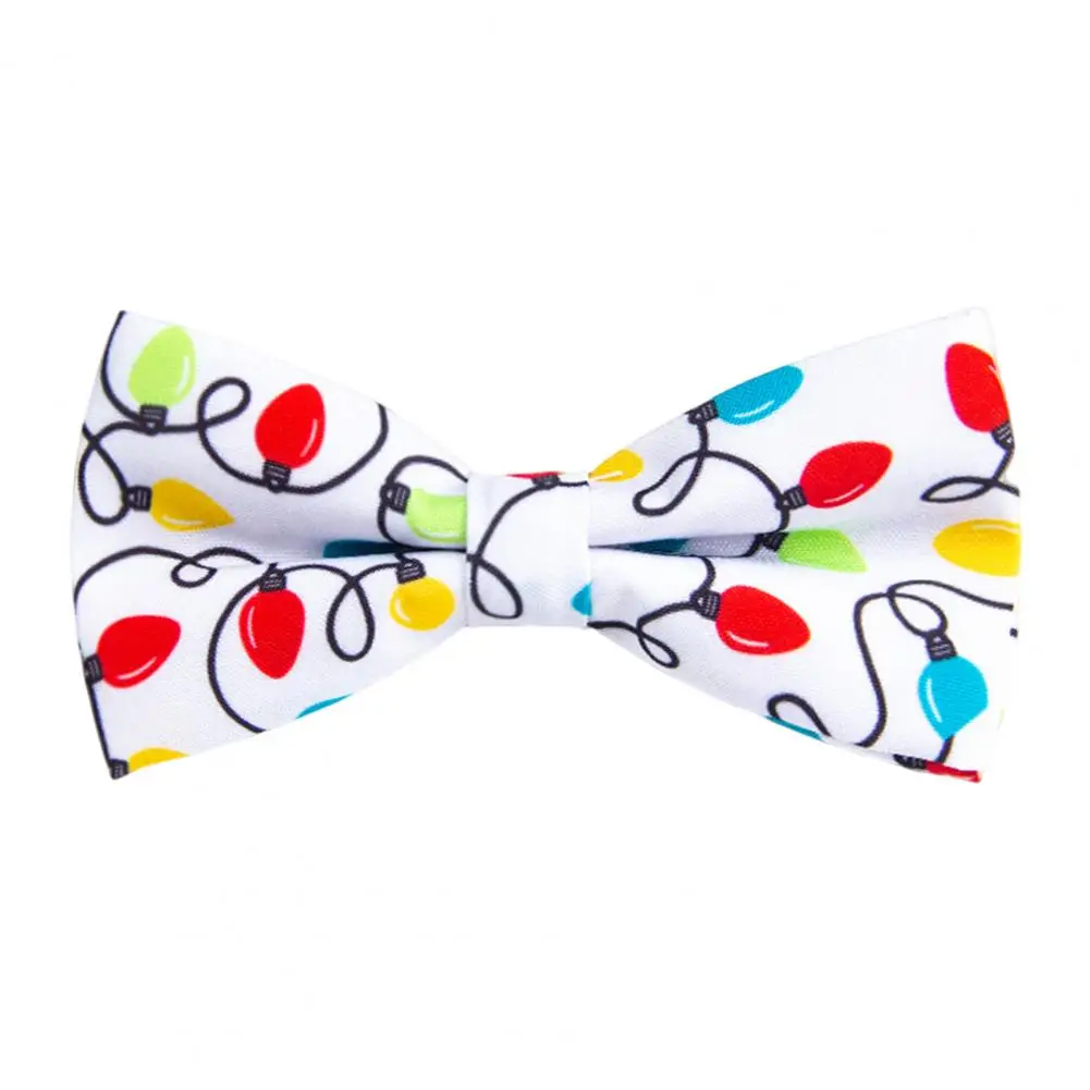 Lazo de Navidad Unisex de dibujos animados para niños y niñas, corbata decorativa conveniente, corbata de Festival para fiesta