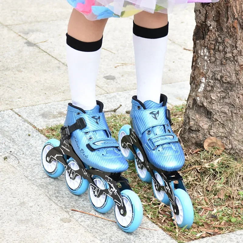 Kade speed skating roller skating adult men's professional speed  shoes, speed  shoes, carbon fiber large wheel