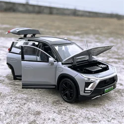 1:32 NIO ES8 SUV Alloy Electric Vehicles Model Diecasts Metal New Energy Car Model Simulation Sound and Light Childrens Toy Gift