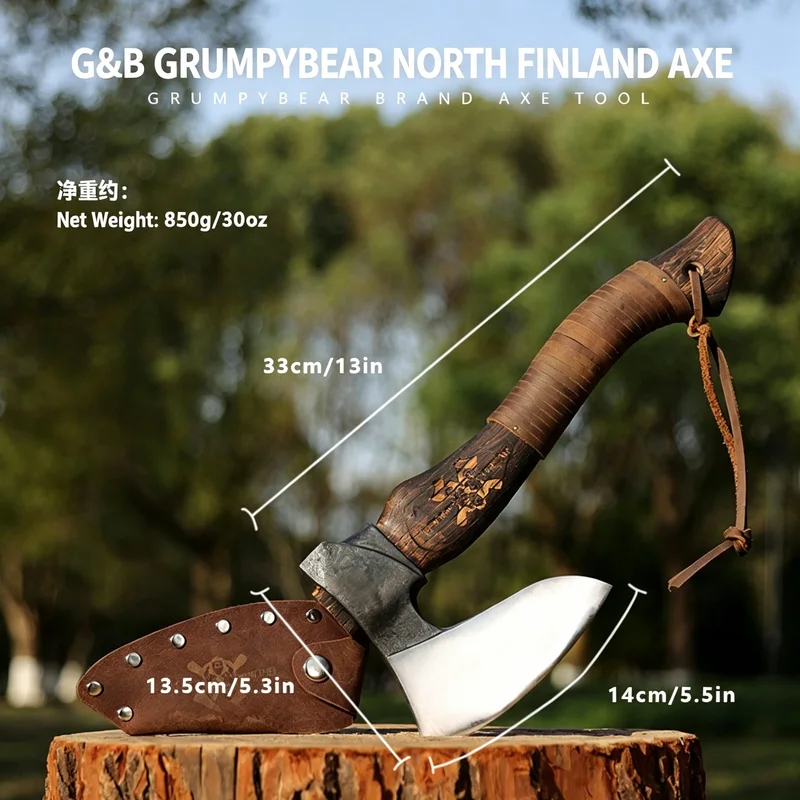 فأس فنلندي محمول، فأس يدوي للت - مراجعة Camp Axe Hatchet وسعره