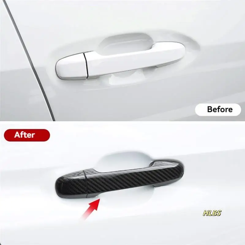 

Car Door Handle Decoration Trim Cover Real Hard Carbon Fiber Accessories For Subaru BRZ Toyota GR86 2022+