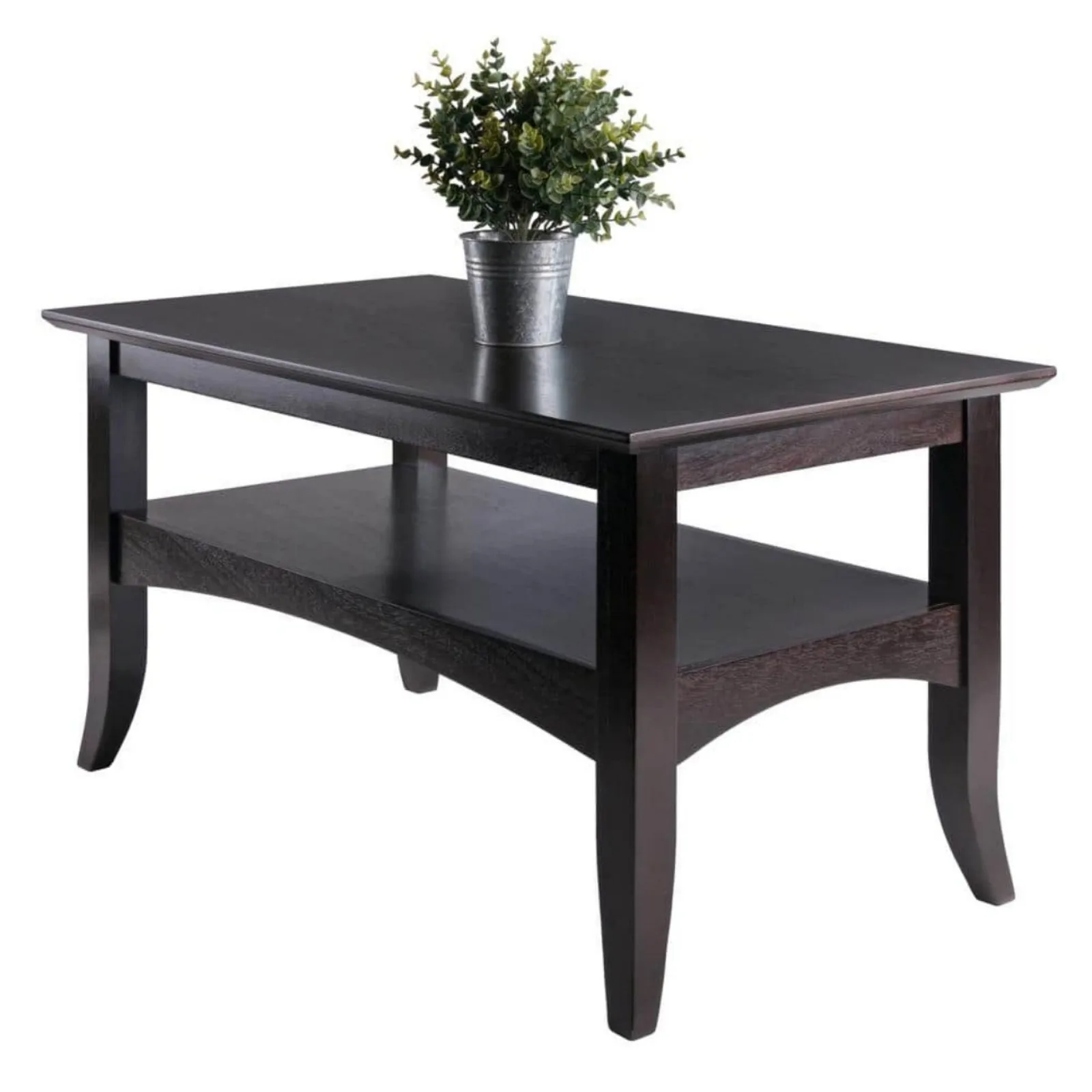US 34 in. Coffee Rectangle Wood Coffee Table