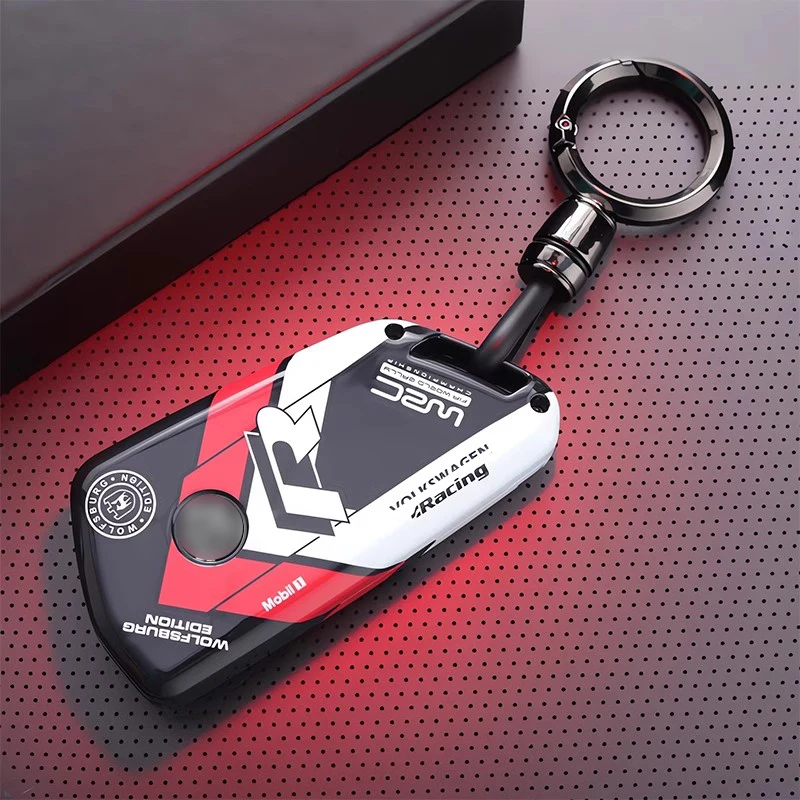 

New Style Car Key Case Cover For VW Volkswagen Golf 8 MK8 ID.3 ID.4 Crozz Cupra Smart Remote Control Keychian Protect Shell Bag