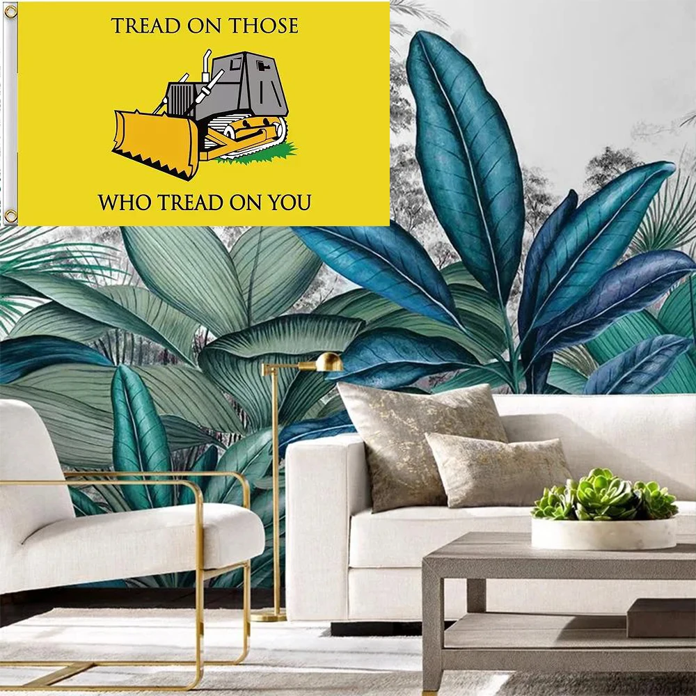 banner of Tread on those who tread on you dont tread on me custom size Gadsden Flag