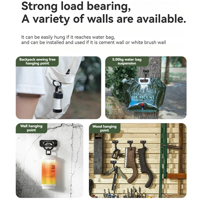 

Outdoor Multi-functional Alloy Curved Hook Load-bearing Fastener Aerial Rope Attachment Point Drawer Pull Handle Tool Suspension