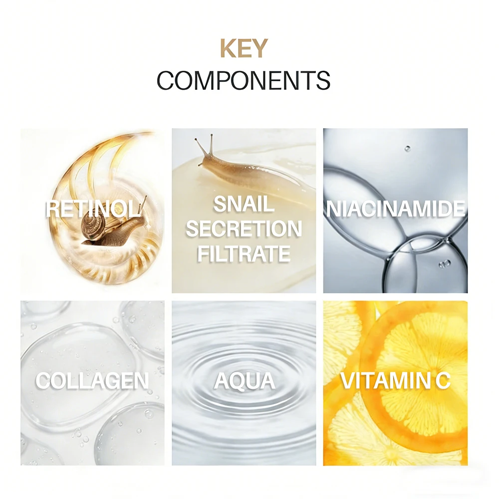 SUYARUN Snail Mucin Collagen Cream - Anti-Aging Face Moisturizer for Lifting & Wrinkle Reduction, Fast Delivery.