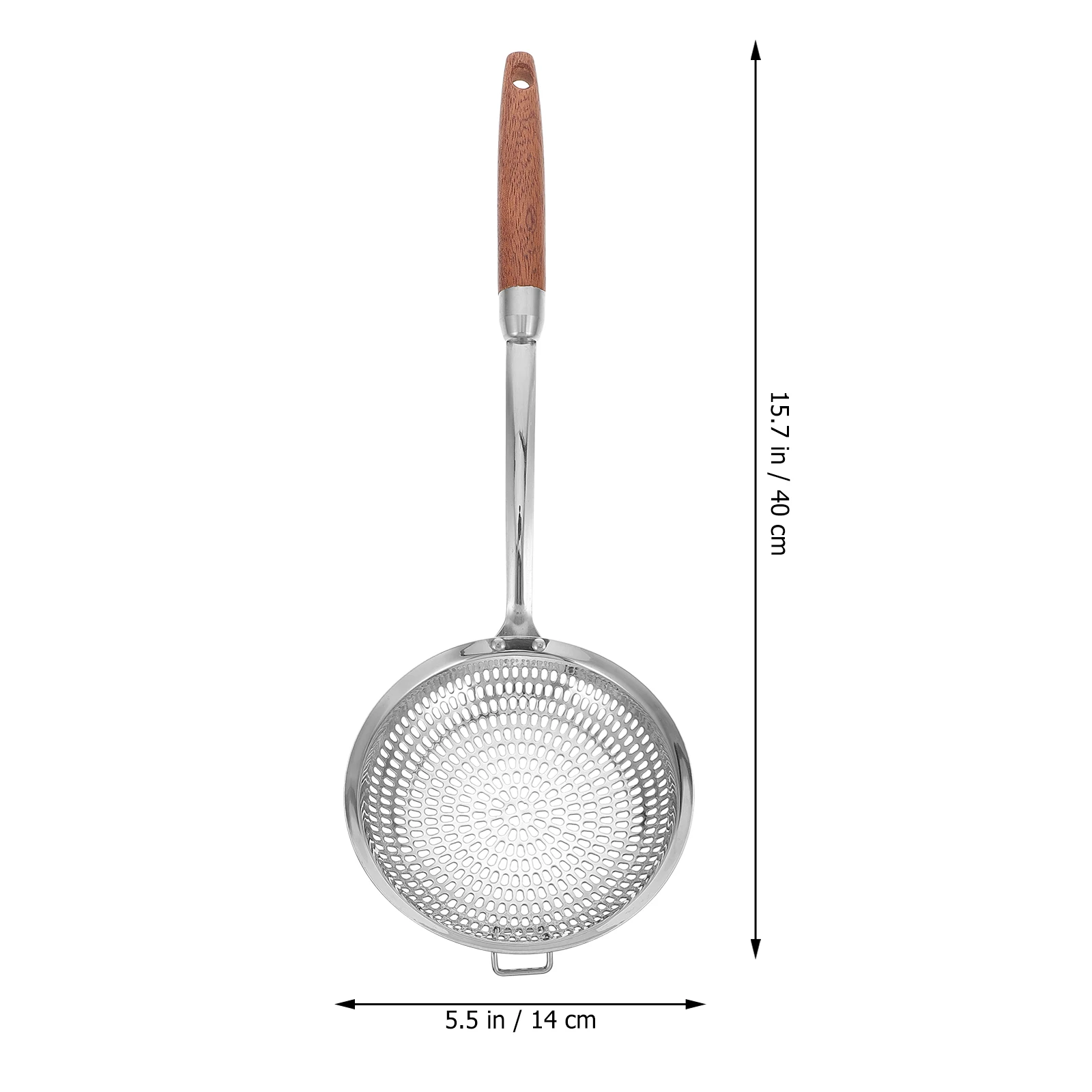 

Stainless Steel Spoon Kitchen Scoop Food Strainer Multi Function Cookware Easy Cleaning Storage Safe Convenient