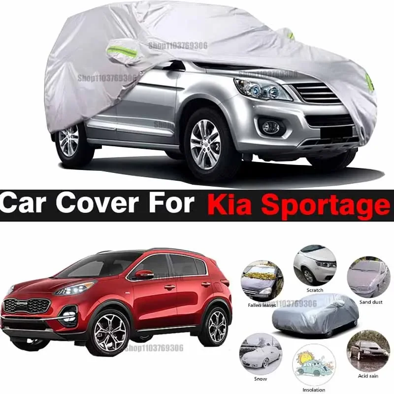 

Full Car Cover SUV Outdoor Anti-UV Sun Snow Rain Dust Protection Cover For Kia Sportage