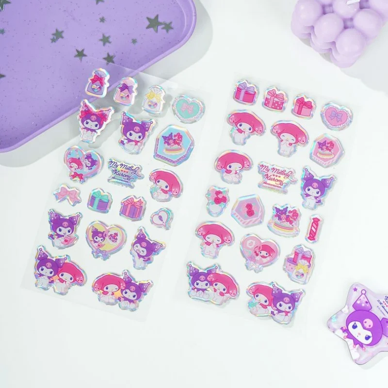 

24PCS/ лот KAWAII SANRIO KUROMI мелодии стикер милый альбом альбом уплотняющий стикер
