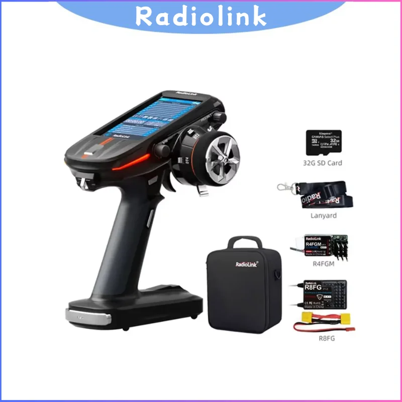 

Radiolink RC8X 2.4GHz 8 Channel Transmitter with 4.3 Inch LCD Touch Screen Supports TBS CRSF R8FG R4FGM for RC Car Boat Robot