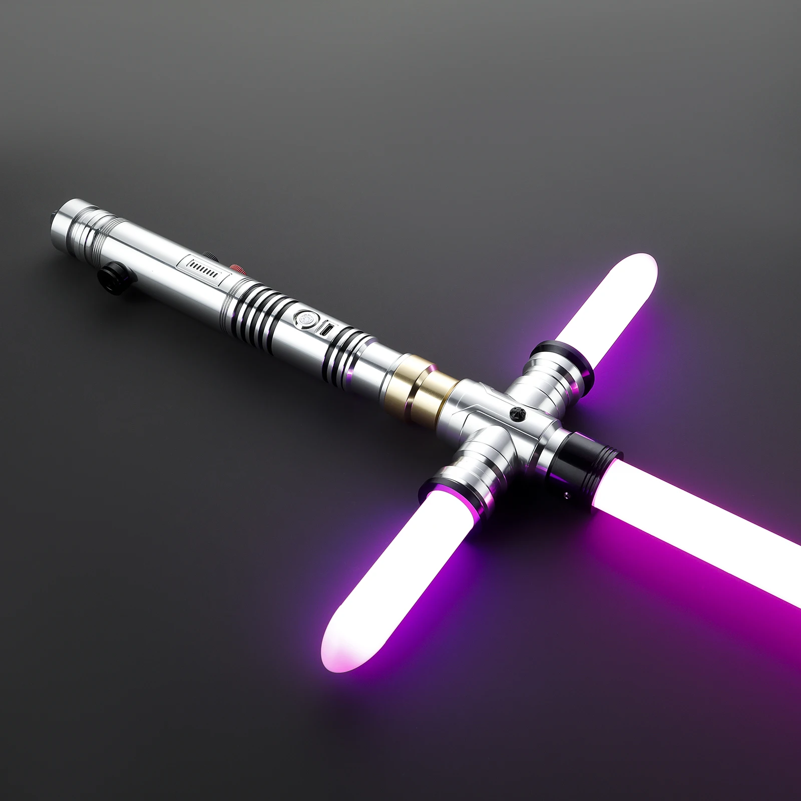 Lichtzwaard Neopixel Jedi Laserzwaard Metal Handvat Zwaar Duelleren Gevoelige Gladde Oneindig Veranderende Hitting Sound Ltg Light Sabel