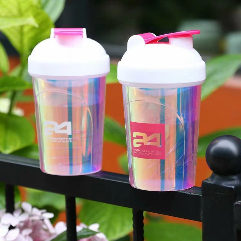 

New 500ml 24 Logo Nutrition Classic Loop Top Shaker Sport Bottle With PP Wire Whisk Free Shipping