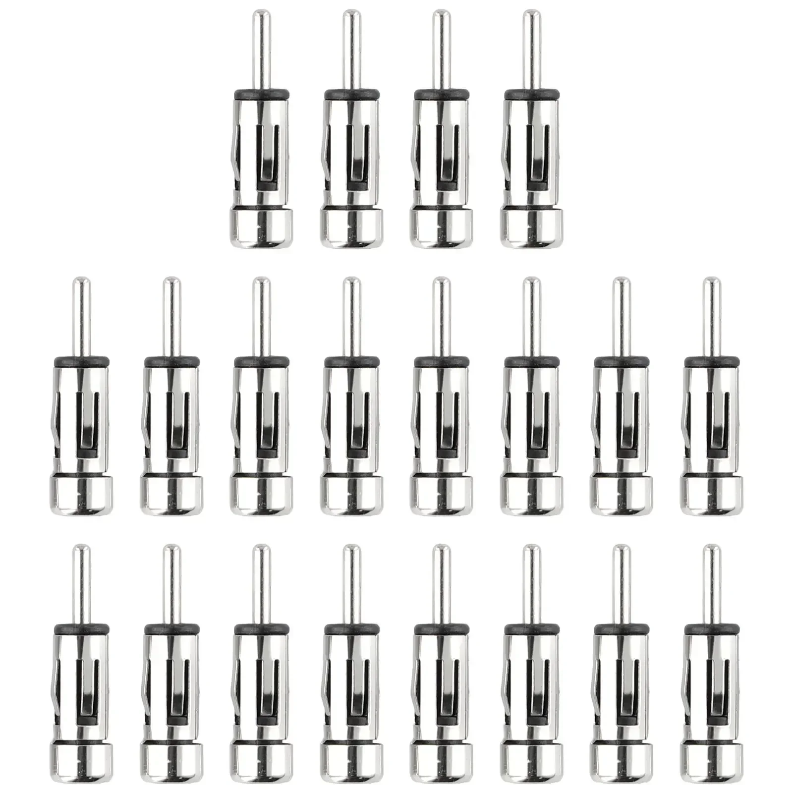 Mât d'antenne en alliage pour véhicules, pièce d'adaptateur d'antenne de voiture, pièce stéréo argentée, ISO à Din, haute qualité, tout neuf, remplacement