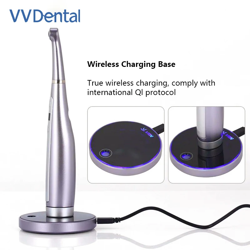 

Dental Healing Lamp Ultra Power 3200mW/cm² Photopolymerize Wireless Base Multi Lens Curing Light UV Laser Dentist Polymerization