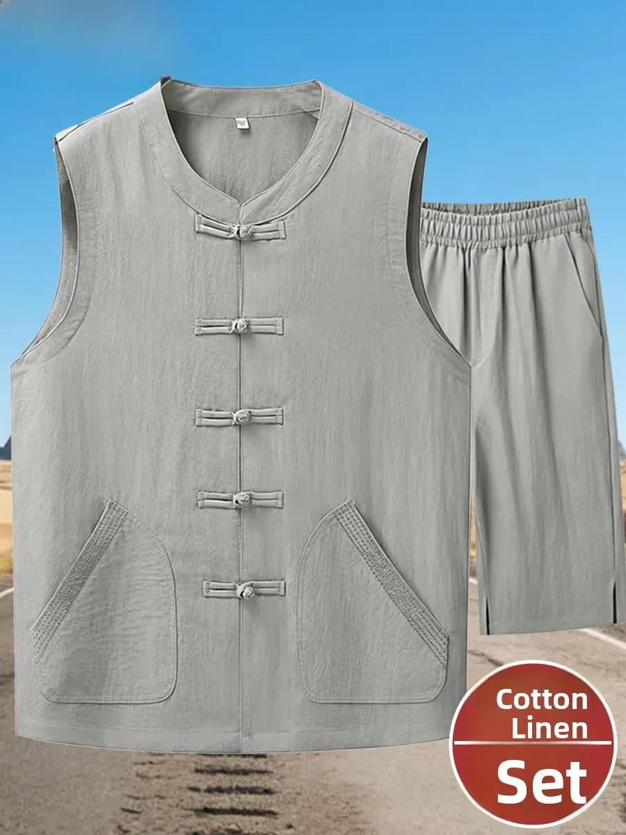 summer-cotton-linen-vest-set-for-middle-aged-and-elderly-men-sleeveless-two-piece-set-dad-grandpa-style-traditional-chinese-c