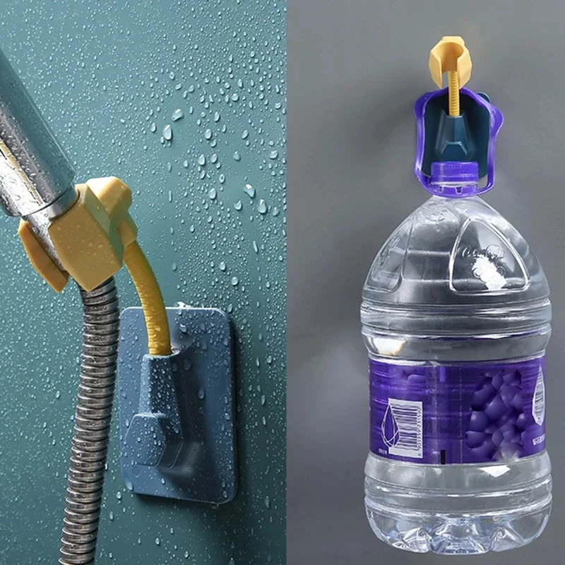 Multifunctional Universal Adjustable Shower Bracket Paste-type Shower Nozzle Base Home Punch-free Rack Shower Base Bathroom Tool