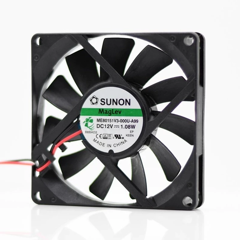 

SUNON ME80151V3-000U-A99 DC 12V 1.08W 80x80x15mm 2-Wire Case Cooling Fan