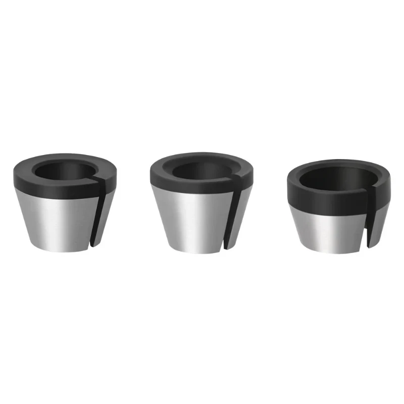 2 pcs set 6mm or 6.35mm or 8mm collet chuck with nut Engraving Trimming Machine Electric Router Milling Cutter Accessories