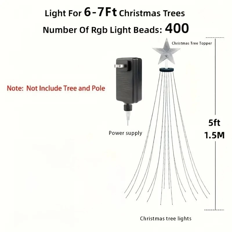 

Colorful Dot Control LED String Lights for Christmas Tree, Smart Ambient Decoration, 100FT