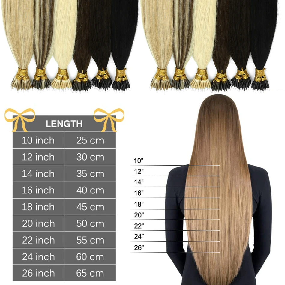 Extensiones de cabello de anillo Nano, extensiones de cabello de Color rubio caramelo, rubio dorado, 50 hebras, 27/613