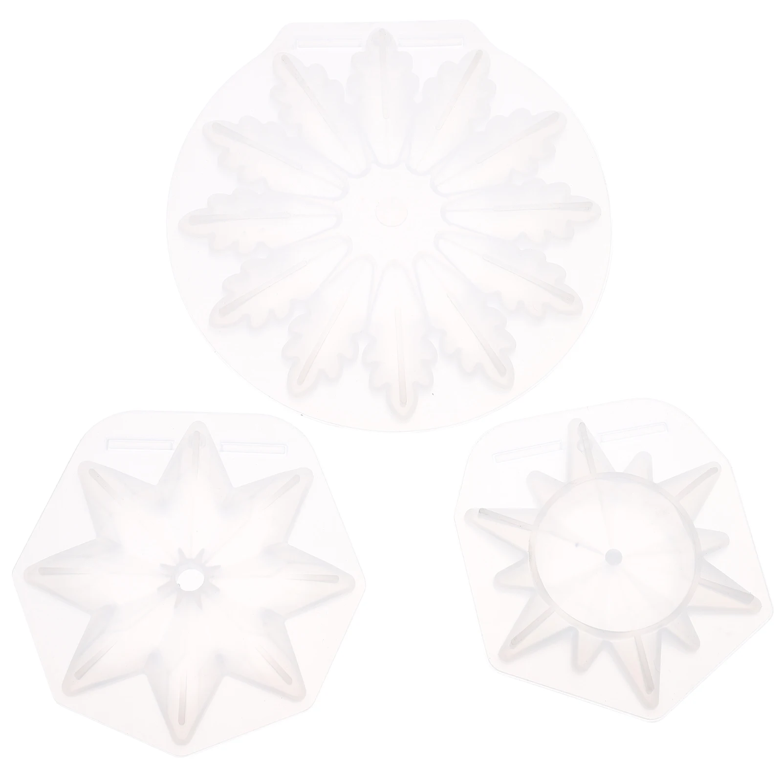 

3PCS Snowflake Pendant Mold Silicone DIY Making Jewelry Accessories Reusable Washable Epoxy Resin Crystal Craft Supplies