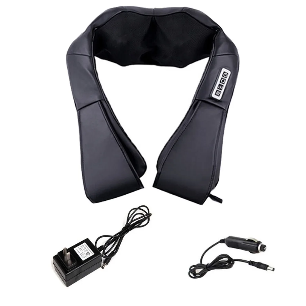 

High Quality PU Leather Electrical Massager Multifunctional Heated Massage Shawl U Shape Infrared Kneading Massager Neck