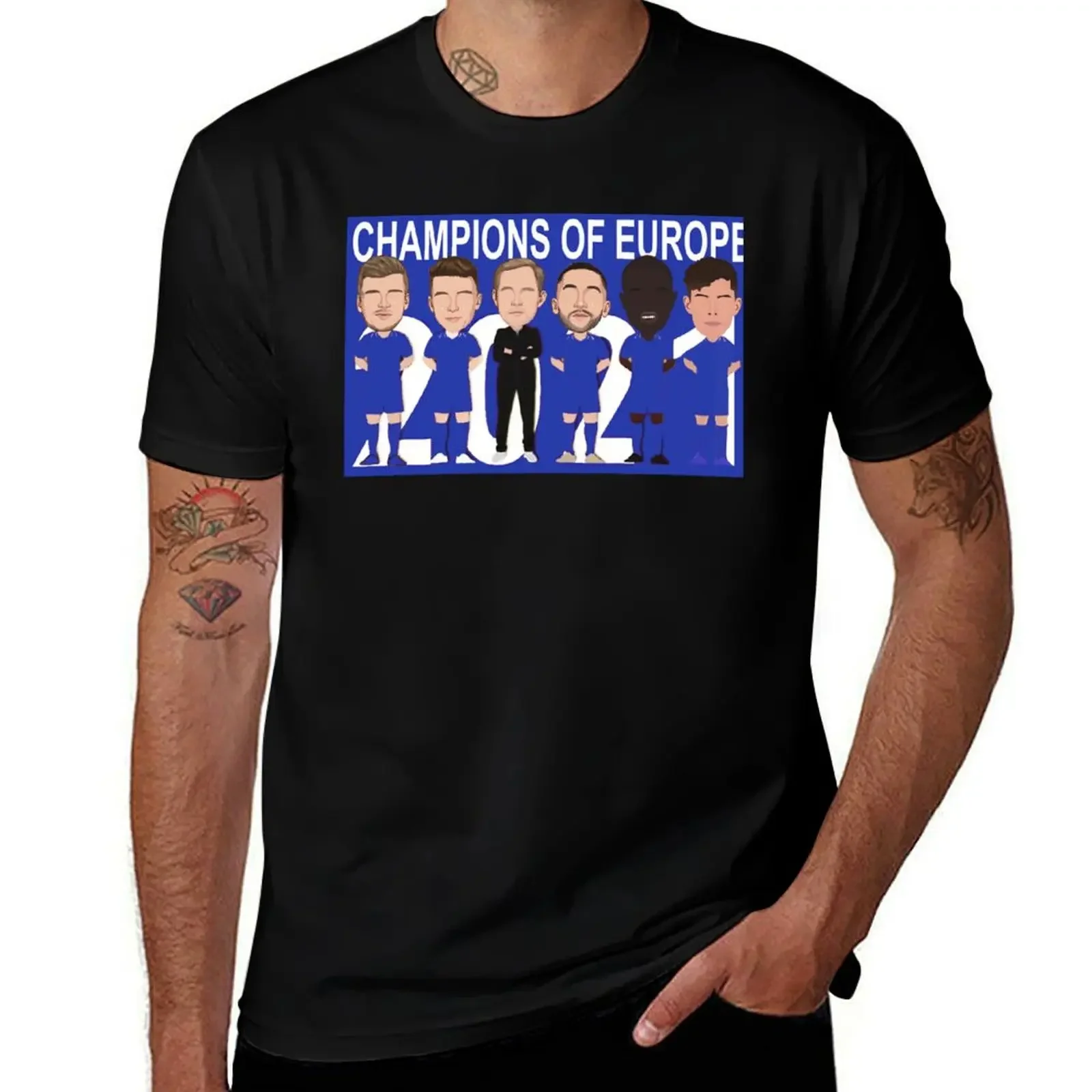 

Chelsea Champions of Europe 2021 T-Shirt animal prinfor boys tshirts personalised Short sleeve tee men