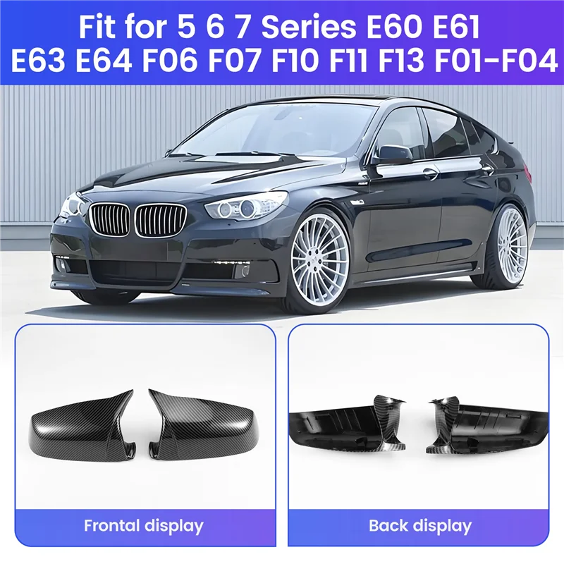 

Side Wing Rearview Mirror Cap For BMW 5 6 7 Series E60 E61 E63 E64 F06 F07 F10 F11 F13 F01-F04