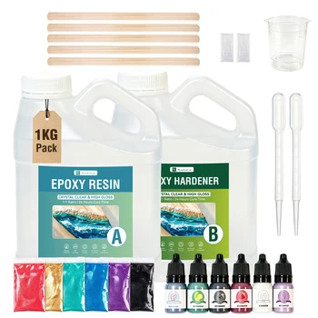 Clear High Gloss Epoxy Resin Kit 1