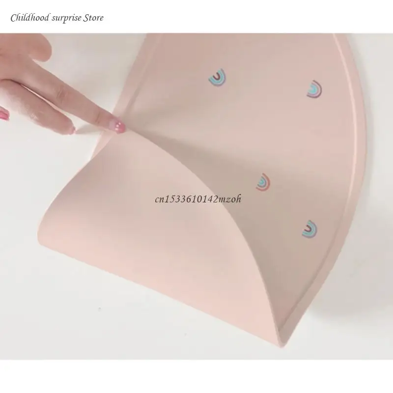 Foldable Silicone Placemats for Baby Toddler Washable Heat Insulation Table Mat Dropship