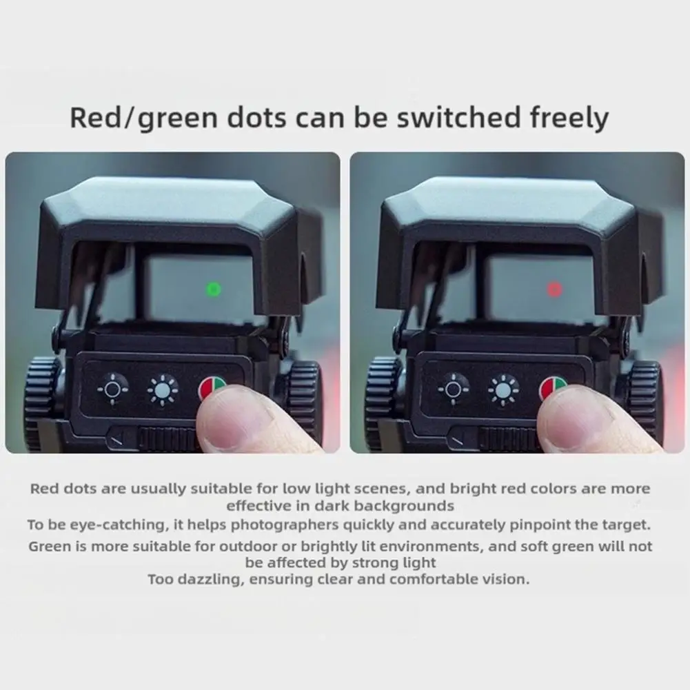 For Sony Fuji Nikon Telephoto Sight 5 Levels Of Brightness Adjustment Red Green Dots Switched Wildlife Sports Photography