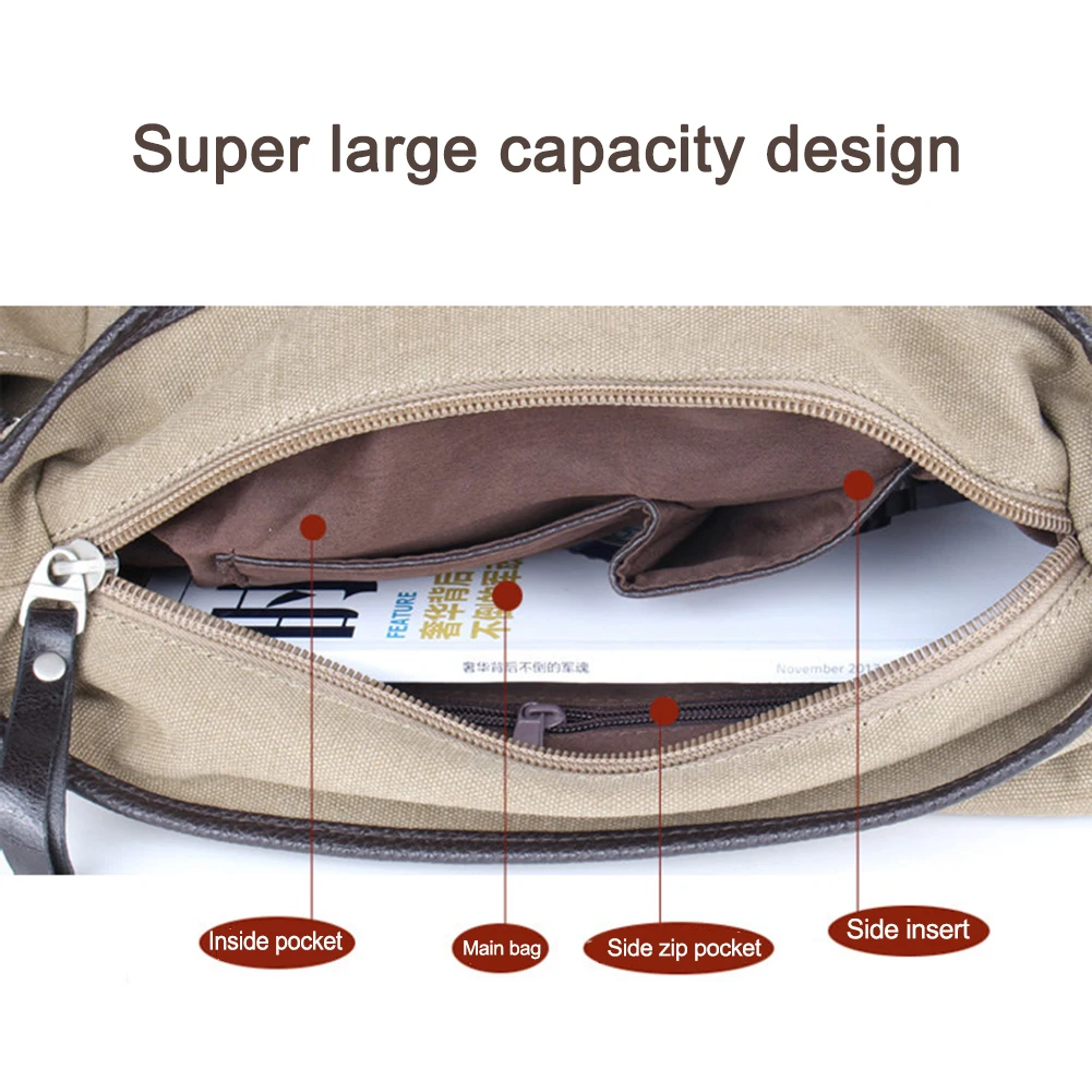 

Unisex Laptop Shoulder Bag Large Capacity Satchel Handbags Water Resistant 14 Inch Laptop Pouch Adjustable Strap for School Work