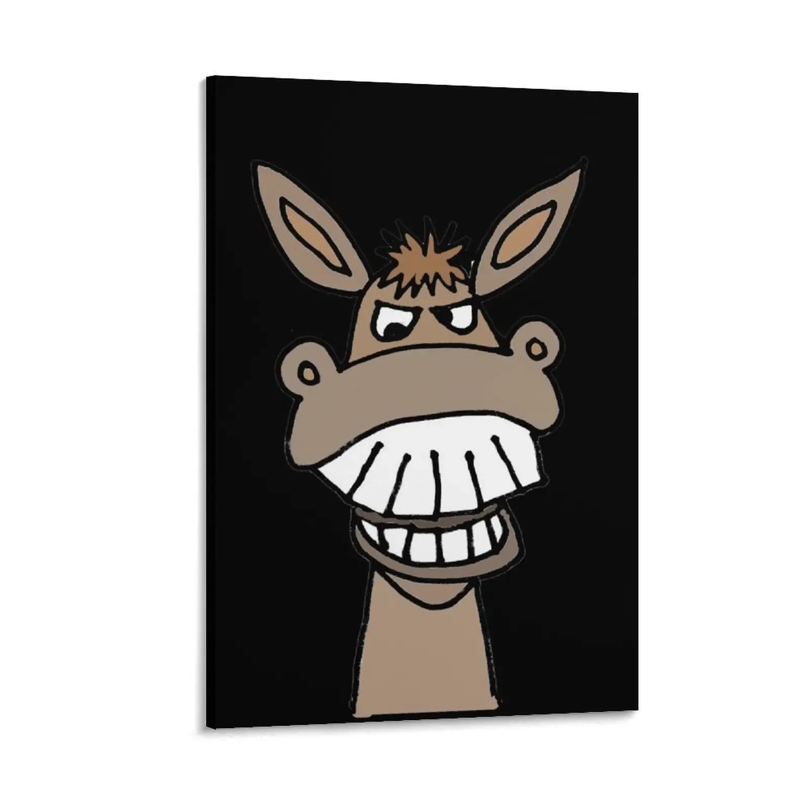 

Funny Laughing Donkey Cartoon Canvas Painting Paintings room decorations for men home decoration luxury