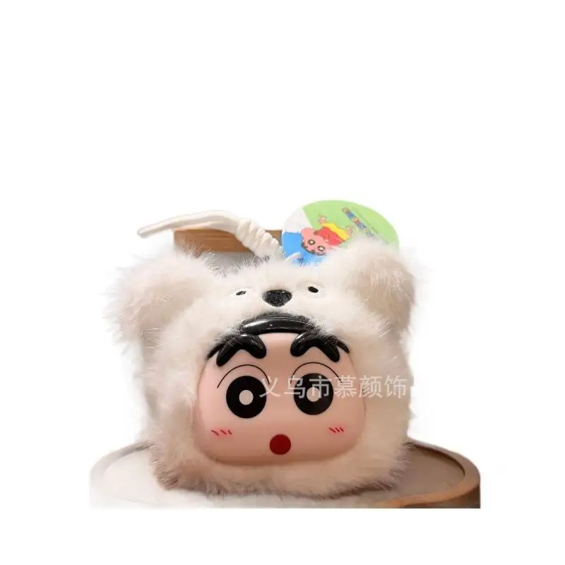 Cute Vinyl Shinchan Pendant Plush Doll Cartoon Keychain Ornament Stuffed Toy Collectible Gift for Daily Matching and Anime Fans