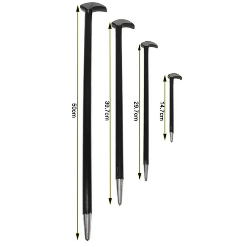 

4pcs Round Bar Crowbar Nail Extractor 6 "12" 16 "20" Injector Nail Extractor Automotive Repair Disassembly Tool