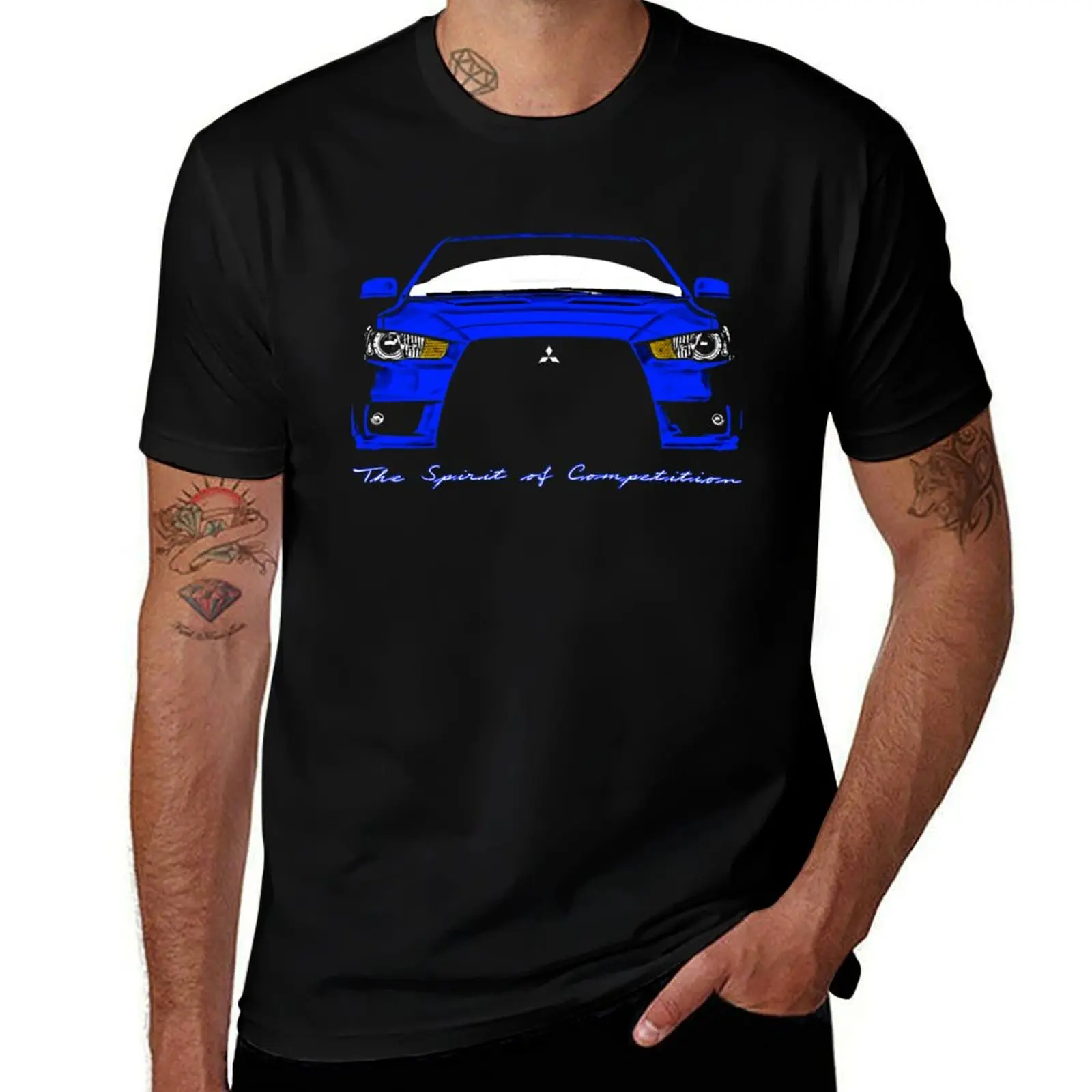 Lancer Evolution X T-Shirt Casual Breathable Short Sleeve Top T-Shirt