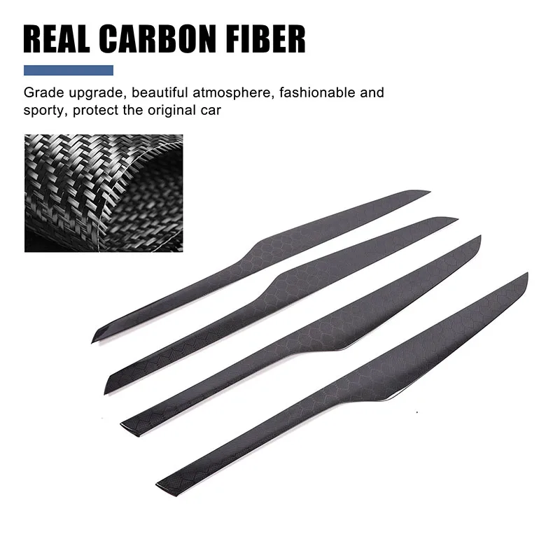 real carbon fiber For BMW X5 F15 X6 F16 2014-2018 Inside Auto Door Strips Panel Sticker Trim Car Moulding Accessories