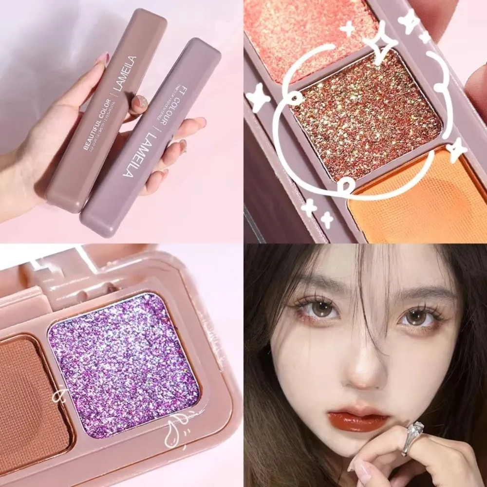 9 Colors Eye Shadow Neutral Gray and Brown Earthy Tone Eye Shadow Palette Matte Pearl Low Saturation Eyeshadow Tray