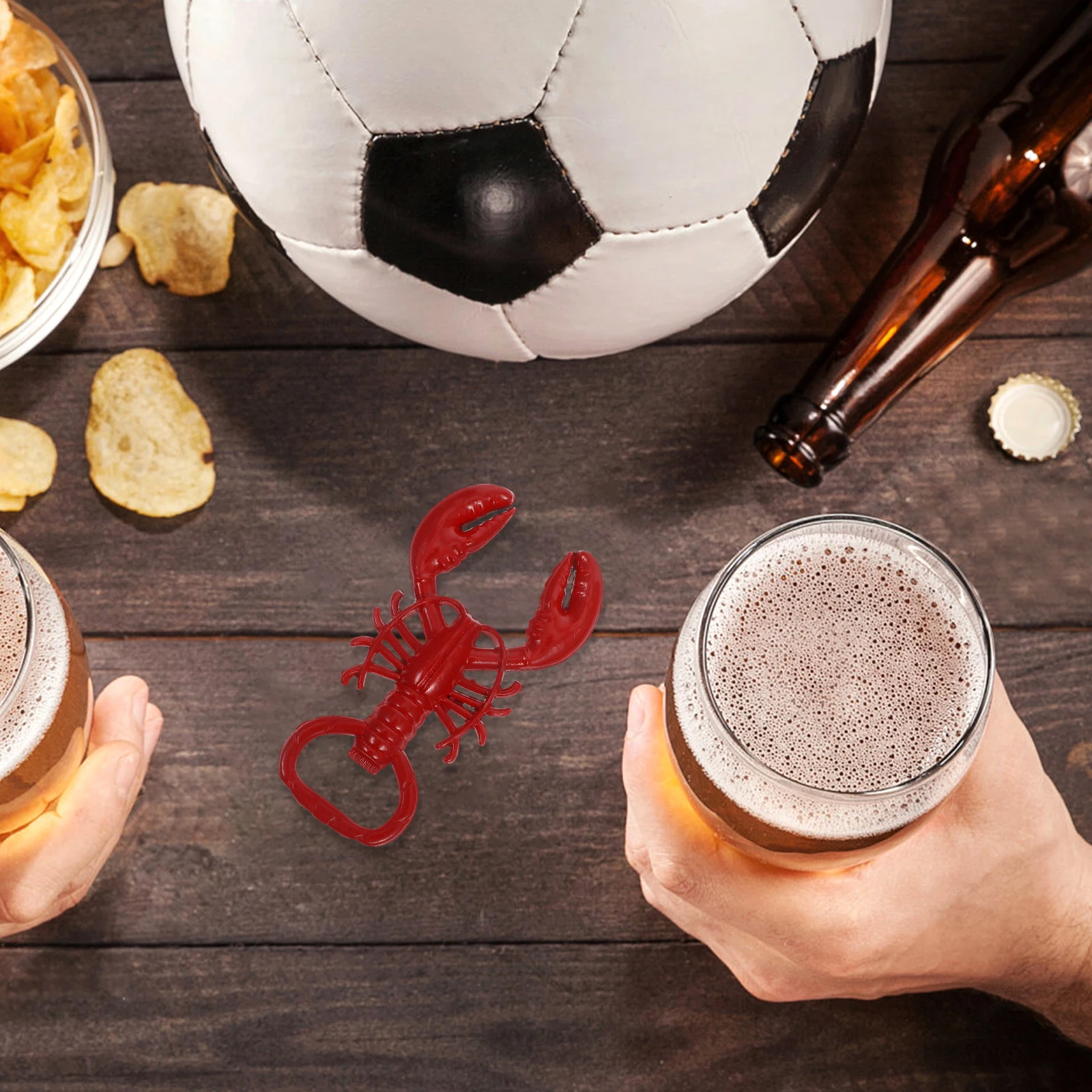 

2Pcs Bottle Opener Lobster Shape Zinc Alloy Compact Portable Beer Bottle Opener Bar Tool Drinking Party Supplies