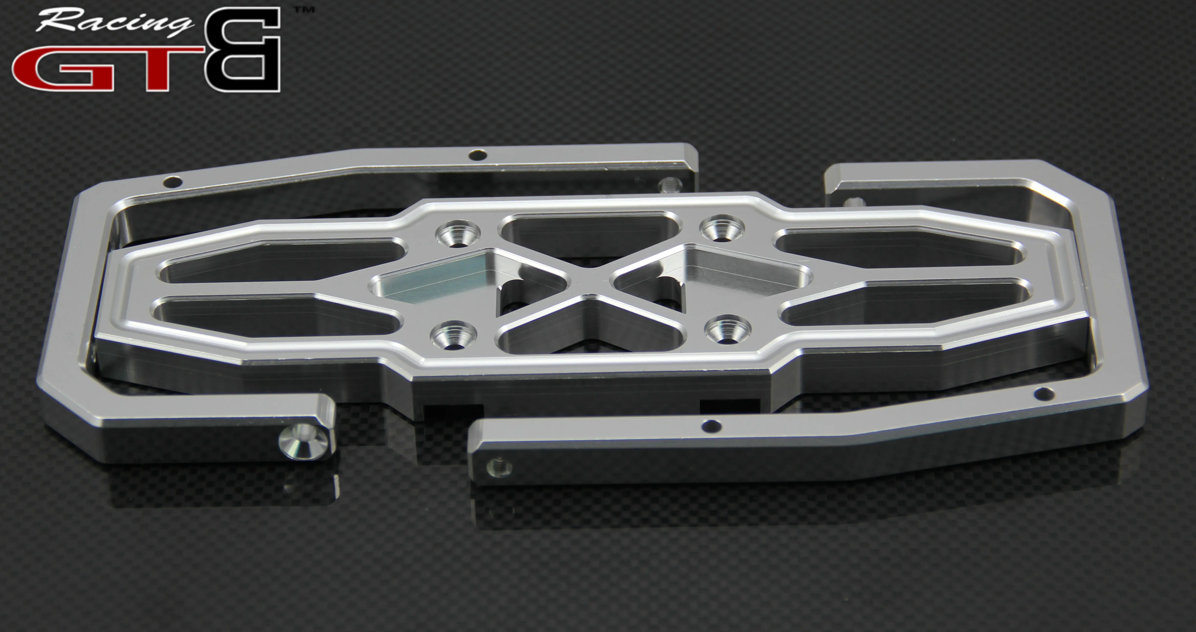 GTBRacing CNC Aluminum Rear Bumper  for 1/5 RC Car HPI km rv baja 5b ss 5sc Upgrade Part