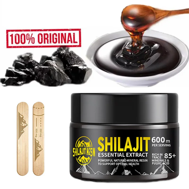 Pure Grade A Shilajit Resin with 85+ Plant-Derived Trace Minerals and Fulvic Acid, Energy & Immune Support for Men and Women