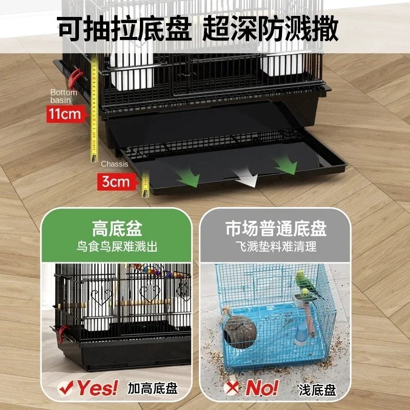 Hut Feeder Nest Bird Cage Parrot Carrier Breeding Villa Home Bird Cage Pigeon Luxury Oiseaux Accessoires Pet Products