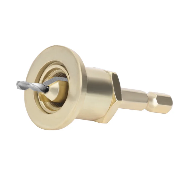 6.35mm Schacht Hout Verstelbare Verzinkboor Boor Set 2.8/3.0/3.2/3.5/4mm Hex houtbewerking Boor Router Bit voor Hout