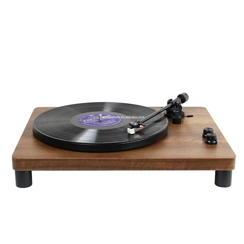 

Professional 2 speeds belt driven system LP and EP retro turntable vinyl records player with MM cartridge