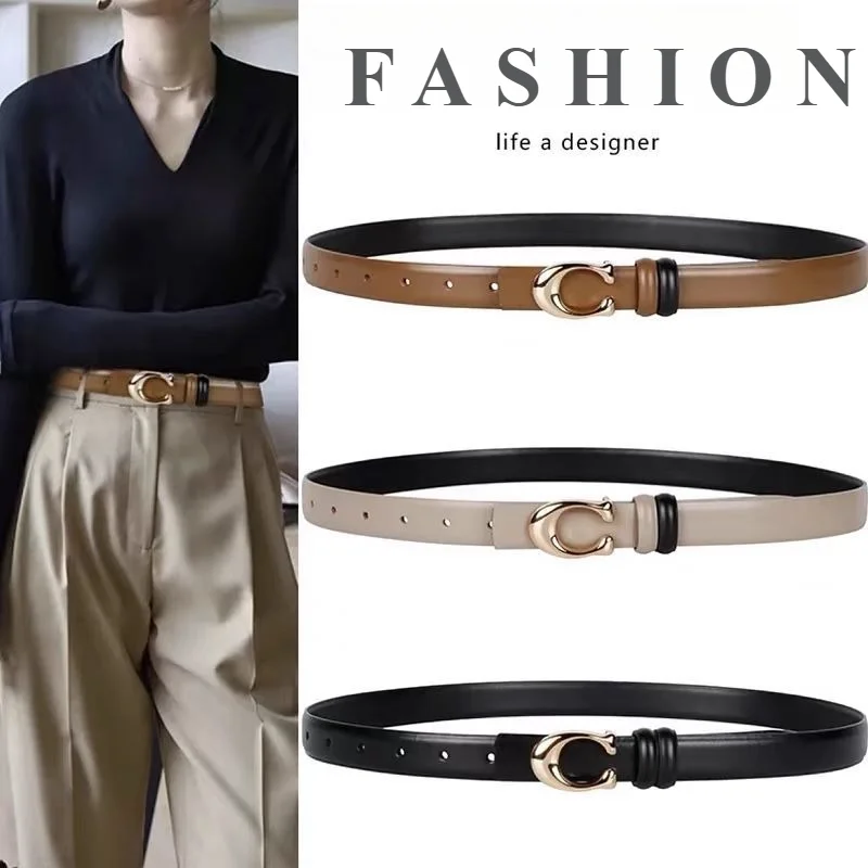 IF IFOND Korean-Style Versatile Women’s Reversible Belt Fashionable and Versatile for Dresses and Instagram-Style Jeans