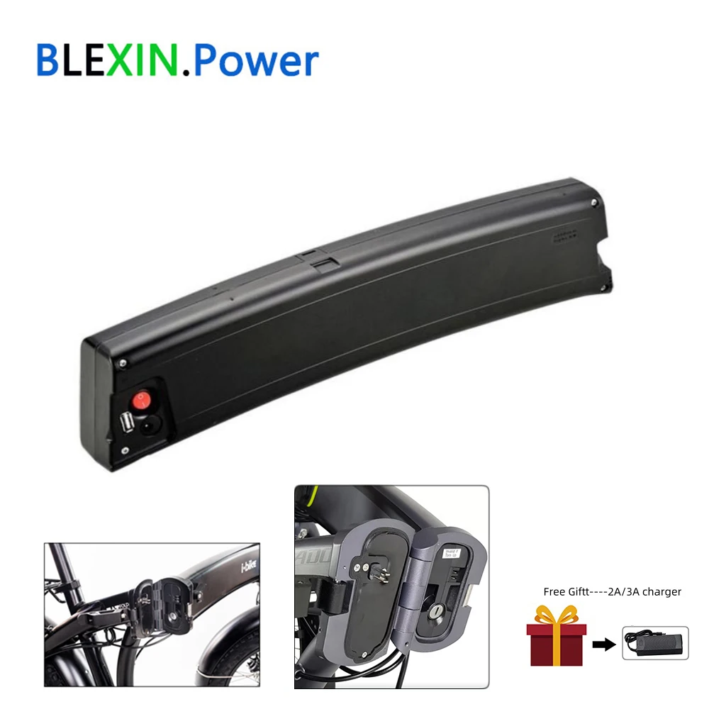 

36V Foldable Hidden Ebike Battery Pack Curved Scimitar 7.8Ah 9.6Ah 10.5Ah for NCM Easybike Lyon Richbit Folding Electric Bike Ak