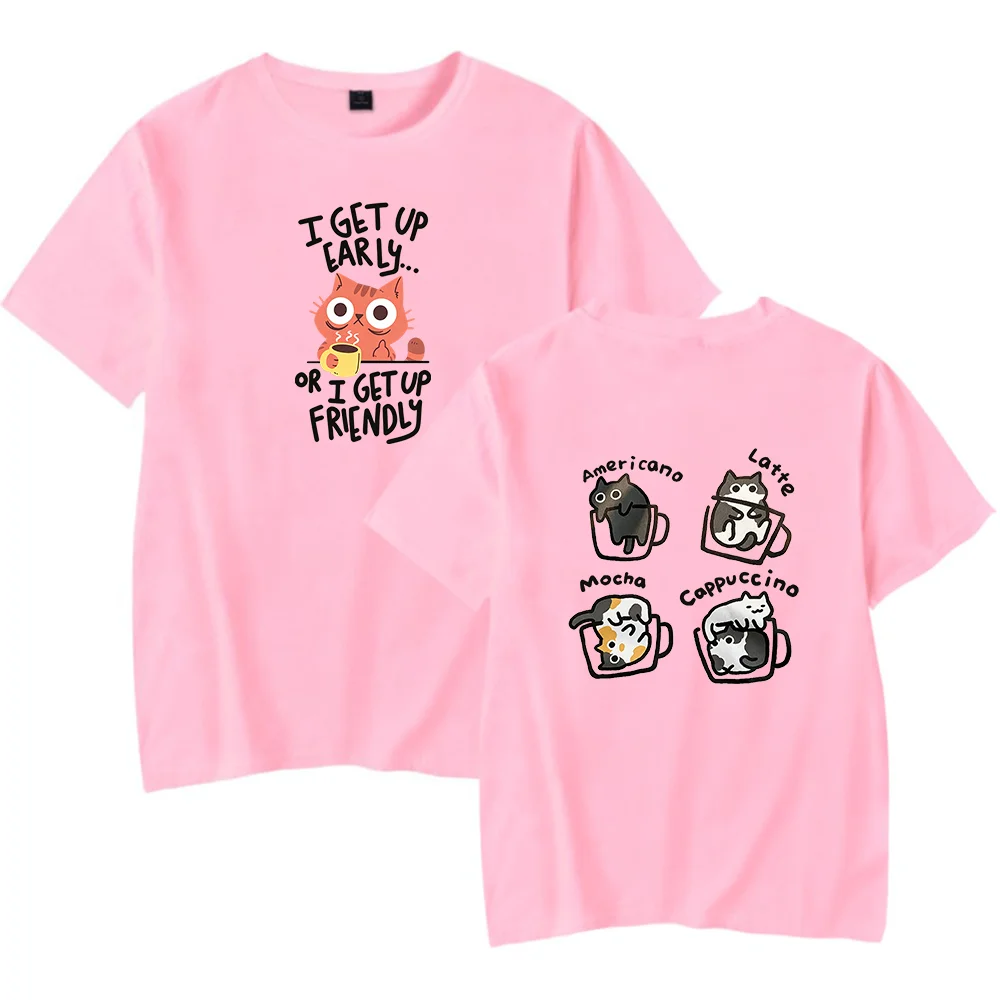 Cat Memes Tshirt Merch Kawaii Crewneck Short Sleeve Men Women Tee Tops Casual
