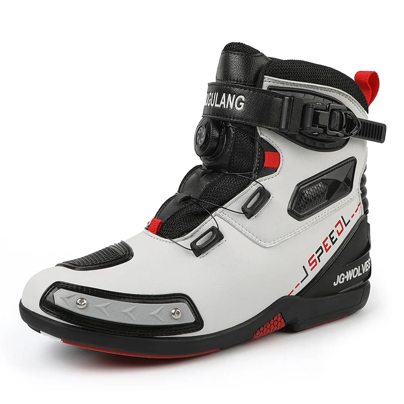 New Motorcycle Boots Men Women Knight Outdoor Riding Anti-slip Winters Sneakers Shoes Bicycle Mountain Racing Road Speed Autumn