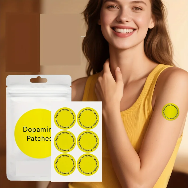 30pcs Dopamine Patches for Instant Mood & Focus - Dopamine Boosters, Local Heating, Mental Wellness, Beige-Friendly Body